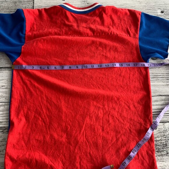 New York Rangers Vintage Jersey V-Neck Short Sleeve Shirt - Picture 11 of 15